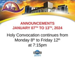 Holy Convocation 2024